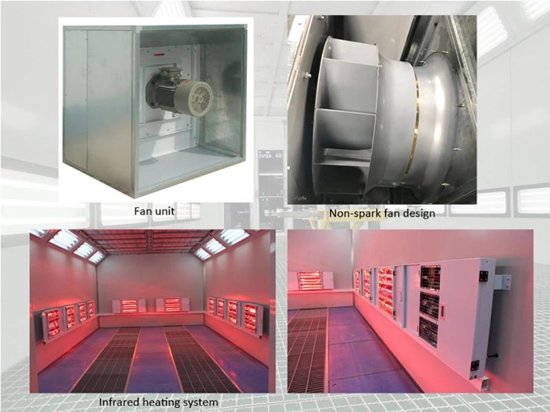 Automotive Downdraft Spray Baking Booth for Car Refinishing