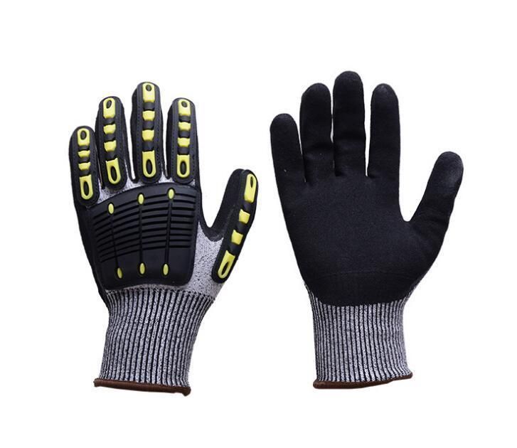 Anti Vibration Mechanic Safety Protective Work Glove for Car Construction Oil Proof Industry