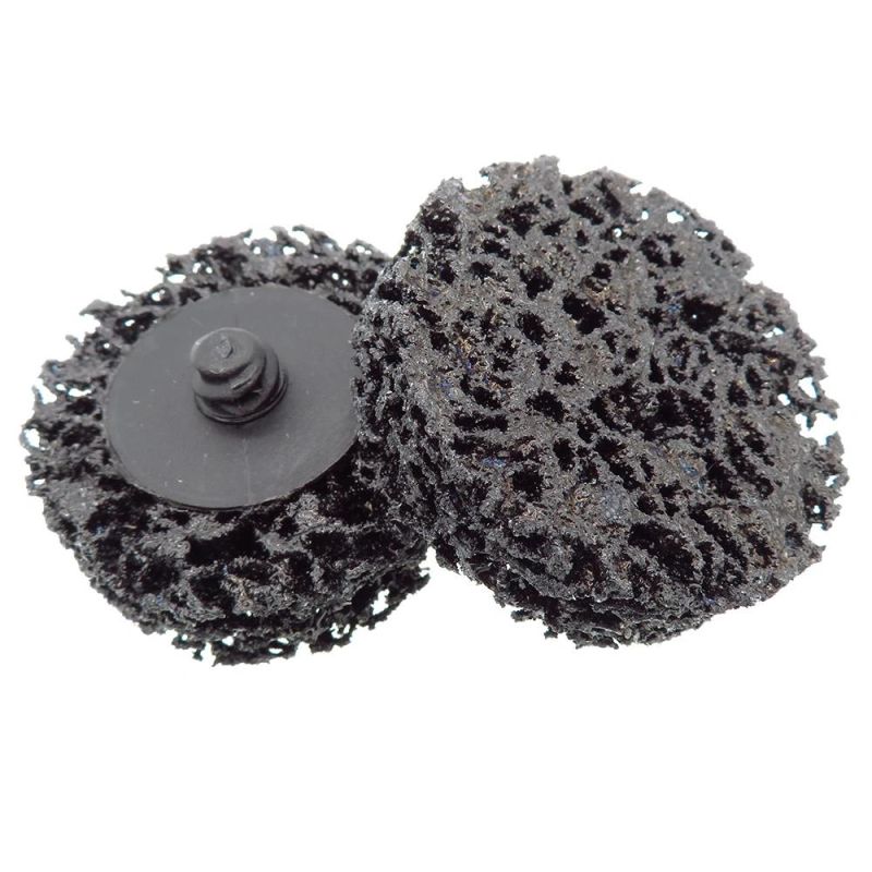 2" 50mm Quick Change Roll Lock Easy Strip & Clean Discs Black for Paint Rust Removal Auto Surface Prep