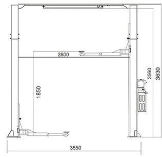 Hydraulic Two Vehicle Car Lifter Ce Approved