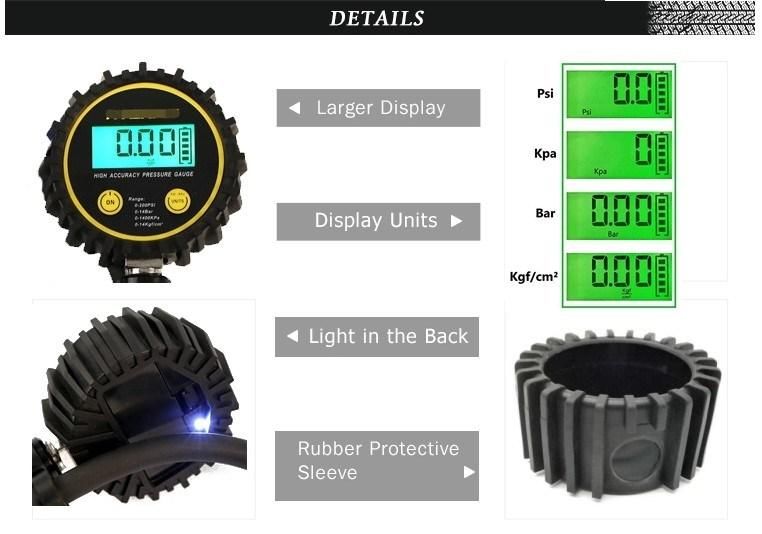 Digital Tire Pressure Inflator Gauge