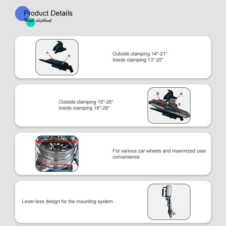 14"-21" Tyre Changer Machine with "Lever-Less" Technology