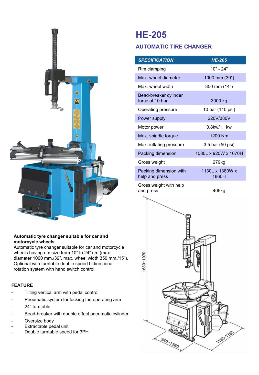 Economical Type Tire Changer with No Helping Arm / Tyre Changer Machine