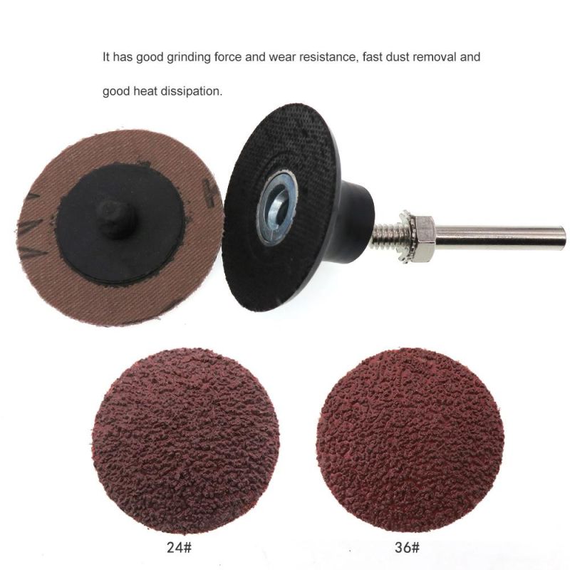 3" 75mm Quick Change Roll Lock Red Surface Angle Grinder Diamond Sanding Disc Machine