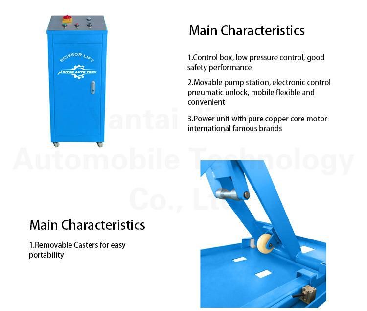 Jt-3000ms Ultra Thin MID Rise Portable 3t Hydraulic Auto Hoist Scissor Car Lift