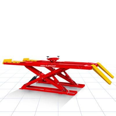 Underground Mounting Full Rise Car Scissor Lift Wheel Lift Equipment