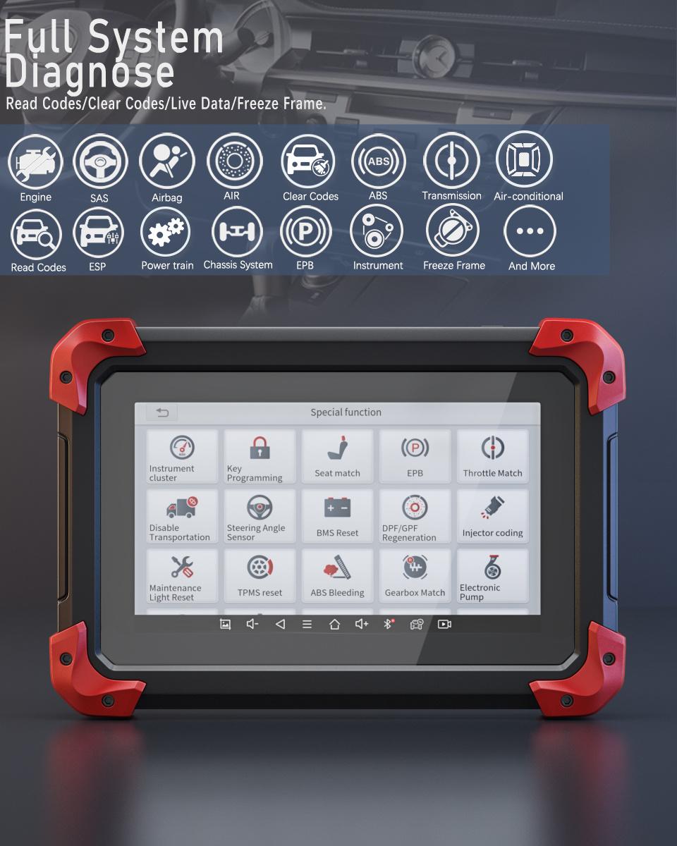 Xtool D7 OBD2 Scanner Automotivo Car Diagnostic Tool Key Programmer Code Reader Obdii Key Coding Full System Diagnostic Tools