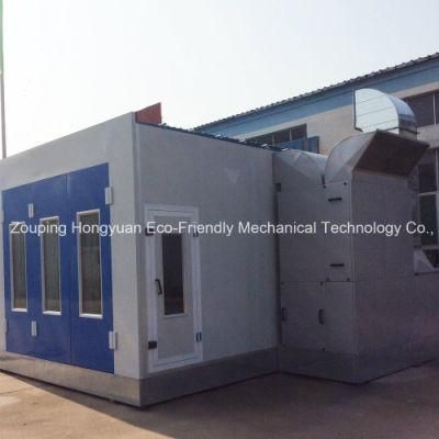 Automotive Paint Spray Booth Price with Intake and Exhaust Fan for Sale