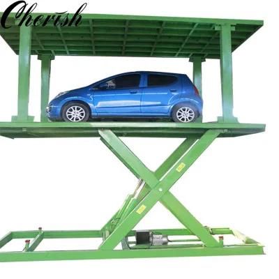 Two Cars Scissor Parking System