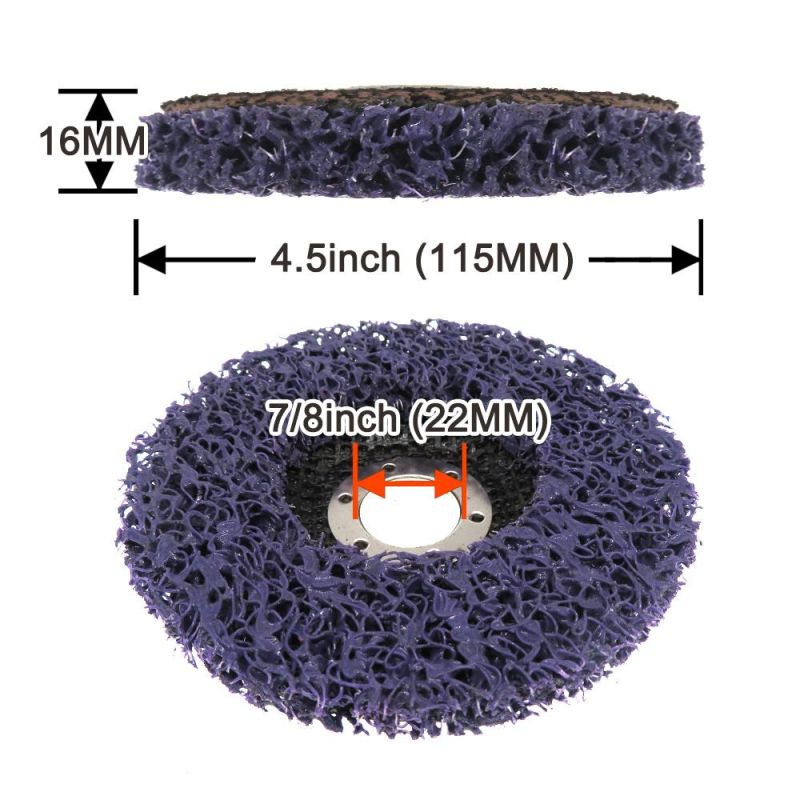 4.5 Inch 115mm Benchmark Abrasives Roll Lock Easy Clean and Strip Discs for Polishing & Grinding