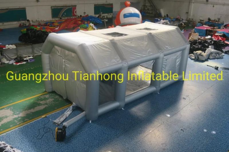 Free Shipping 8X4m Inflatable Paint Booth Inflatable Spray Booth for Cars