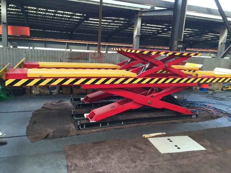 Big Shear Under-Ground Alignment Scissor Lift Use for Car Lifting in Auto Repair Shop