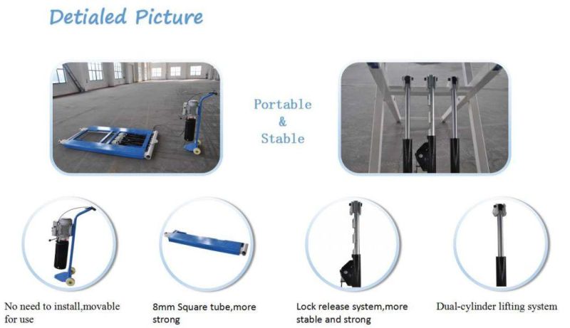 2700kg Movable Scissor Lift