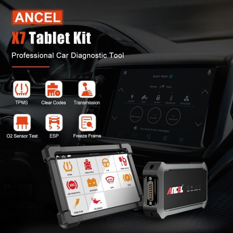 Ancel X7 OBD2 Bluetooth Scanner Complete System Auto professional Scanner Diagnostic Tools DPF Epb Airbag IMMO Multi-Language