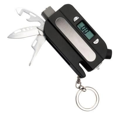 Multi Function Keychain Digital LCD Tire Car Tyre Air Pressure Gauge