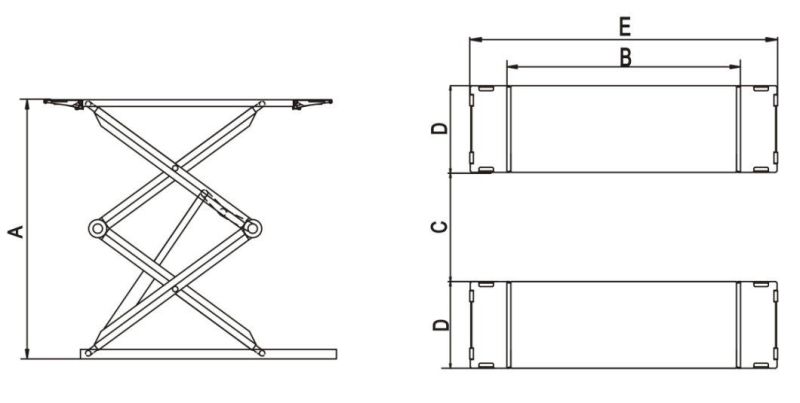 Low Profile Scissors Auto Elevator