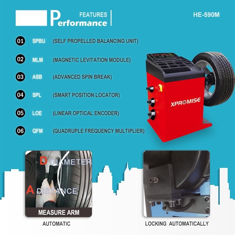 Locking Automatically Wheel Balancer with Servo Controlled System