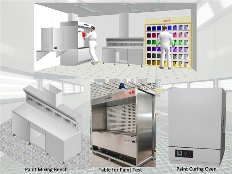 Fully Ventilated Paint Mixing and Storage Room