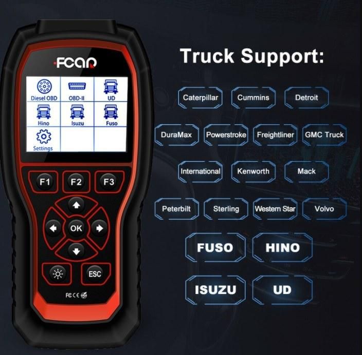 Fcar Hds 300 Universal Auto Diagnostic Scanner Code Reader for Cars and Trucks Full System Diagnosis Free Update Truck Scanner