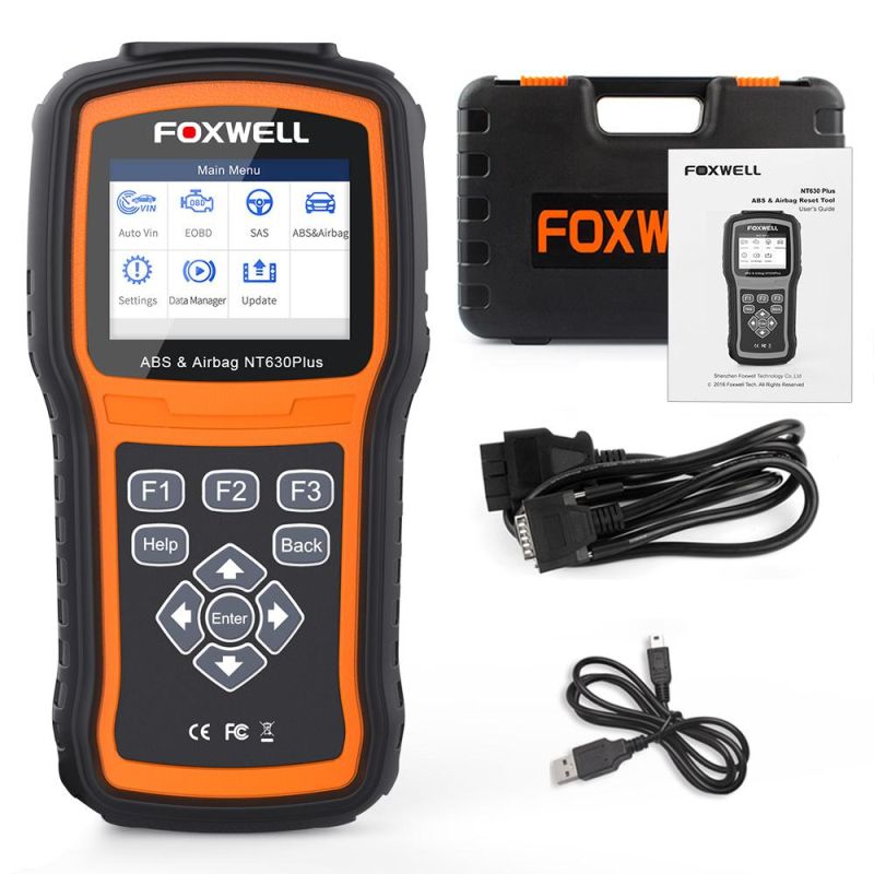 Foxwell Nt630 Plus OBD2 Automotive Scanner Engine Check ABS SRS Airbag Sas Reset Crash Data Odb OBD 2 Auto Car Diagnostic Tool