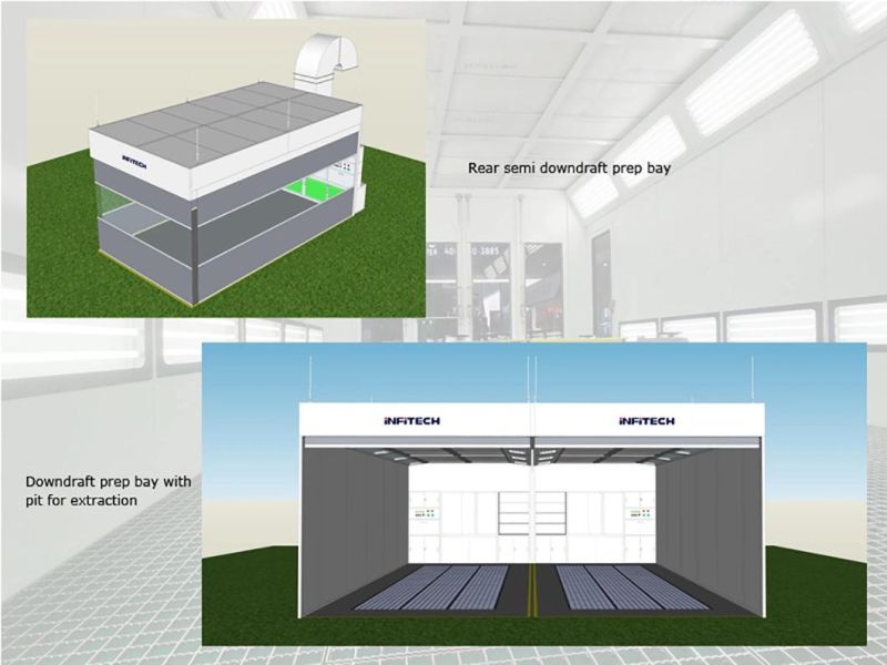 Full Downdraft Auto Preparation Bay/Prep Bay/Auto Prep Station