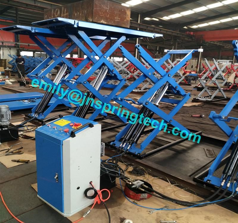 Manufacture Direct Sales Super-Thin Scissor Car Lift on Ground with 110-1850mm Height Lift