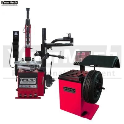 Cheap 10-24 Inch Car Tire Changer and Wheel Balancer Combo