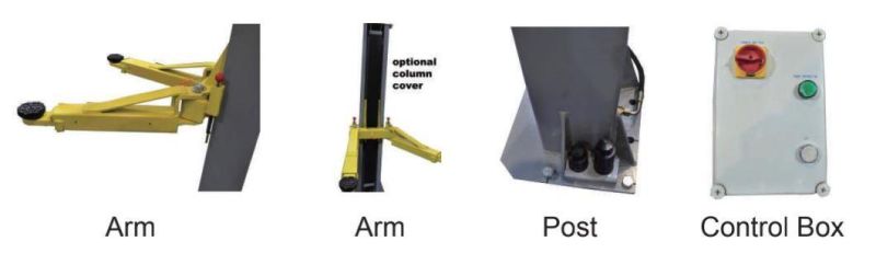 Hydraulic One Post Lift 1 Post Lift 3 T Capacity Car Repair Machine