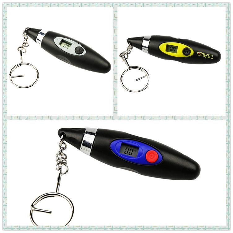 Small Keyring Style Digital Auto Shut off Tyre Pressure Gauge