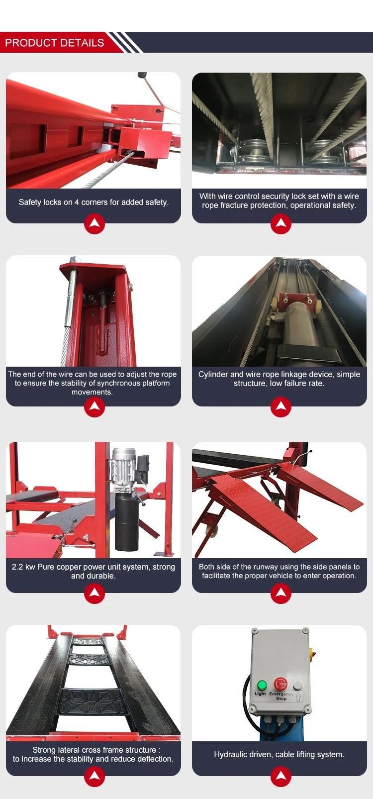 2 Cars Vertical Cycle Series Cubic Parking Garage Lift