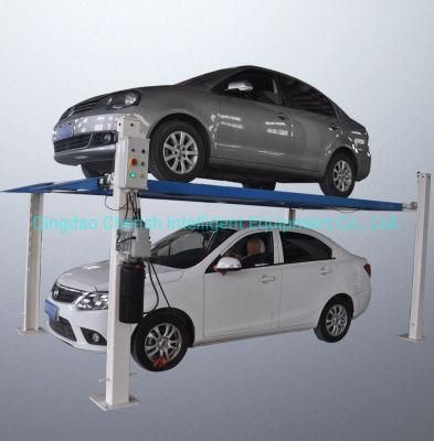 Garage 2 Level Hydraulic Vehicle Car Parking Four Post Lift