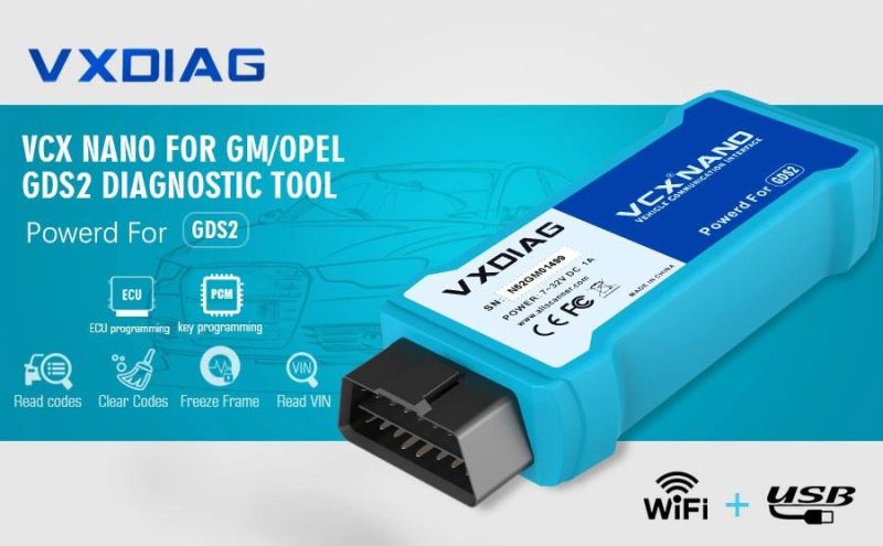 Vxdiag Vcx Nano for GM/Opel Multiple Gds2 and Tech2win Diagnostic Tool with WiFi