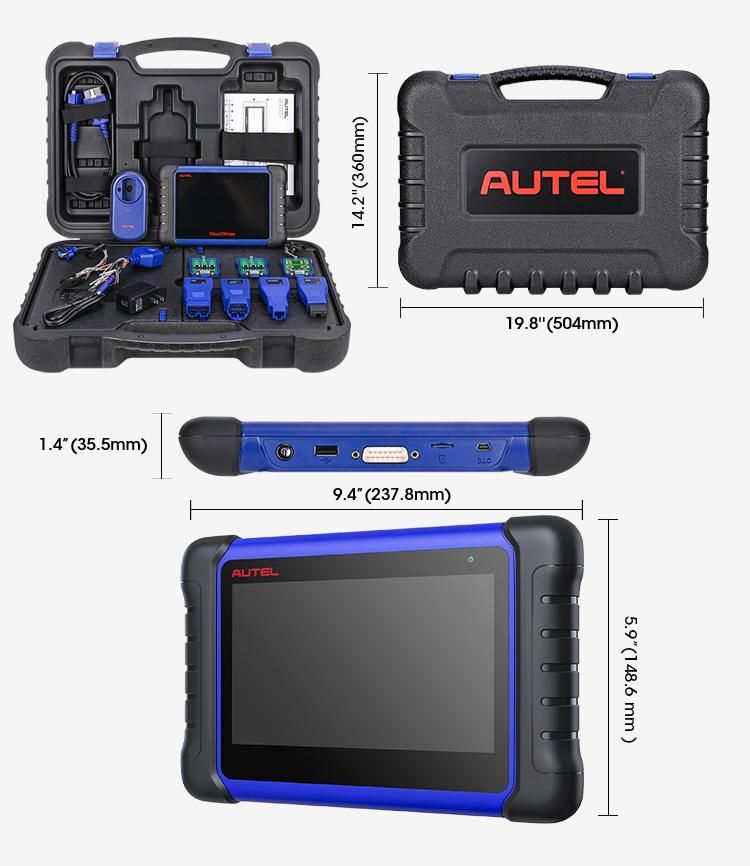 Autel Im508 Full System Diagnostics Scanner with Powerful Combination of Key Programming Advanced Maintenance Services for All Cars Smart Model IMMO, OE-Level