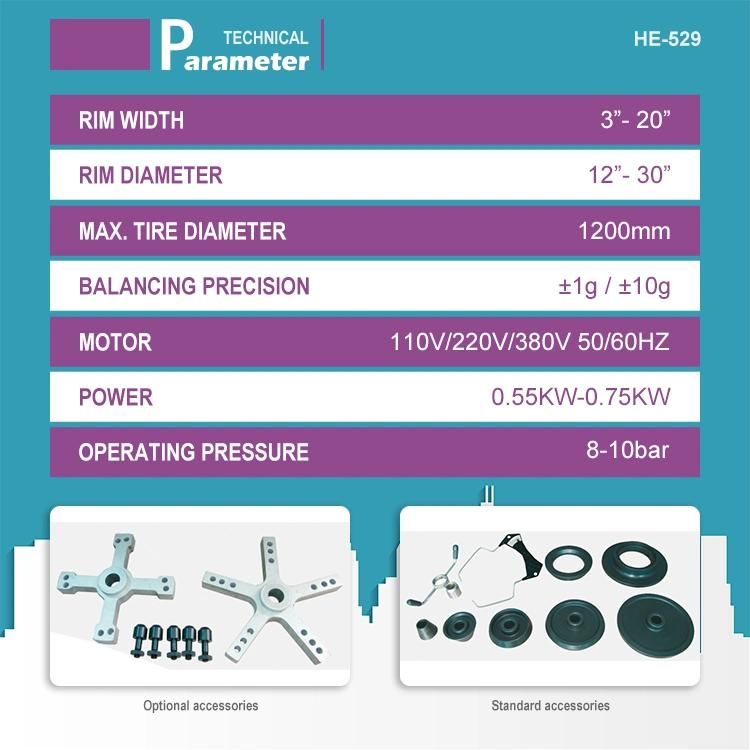 Garage Equipments Wheel Balancer Balancing Machine Manual Tire Machine