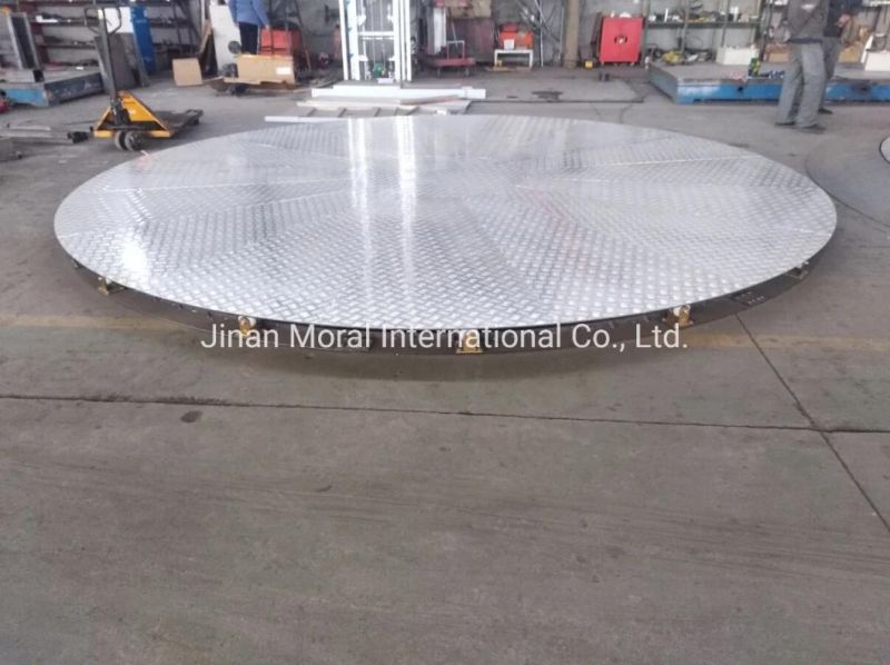 3-6m Diameter Vehicle Turntable with Aluminum Platform