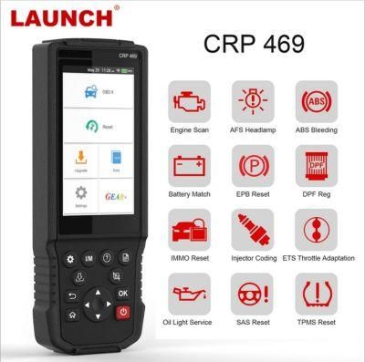 Launch X431 Crp469 OBD2 Car Diagnostic Tool ABS Epb DPF TPMS Reset Auto Code Reader Odb2 Obdii Scanner Automotive with Multi Language