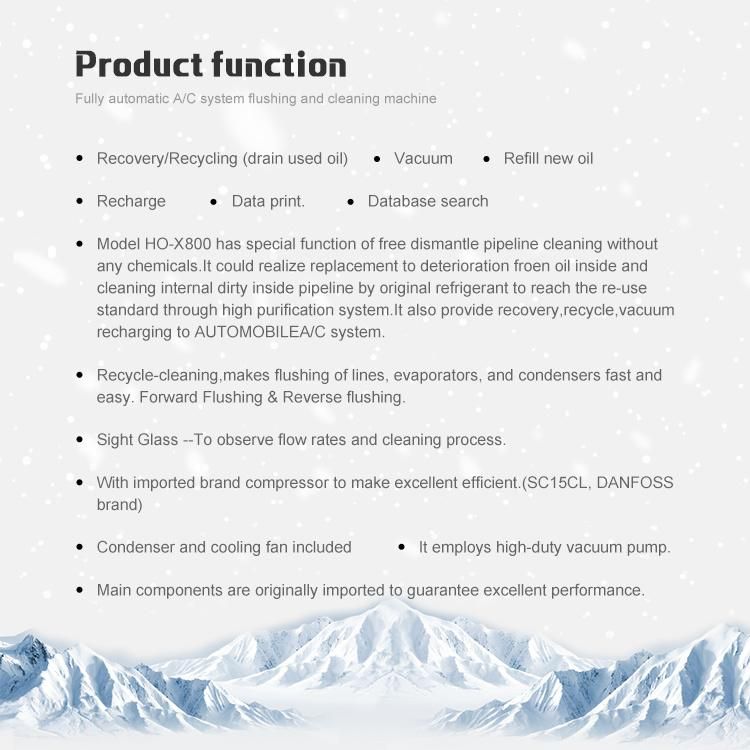 Fully Automatic A/C System Flushing and Cleaning Machine