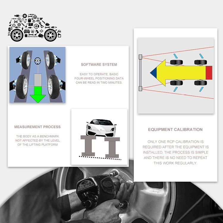 Machine Wheel Alignment Using Dynamic Machine Vision Algorithm Technology Good Quality Multifunction Wheel Alignment Machine Price