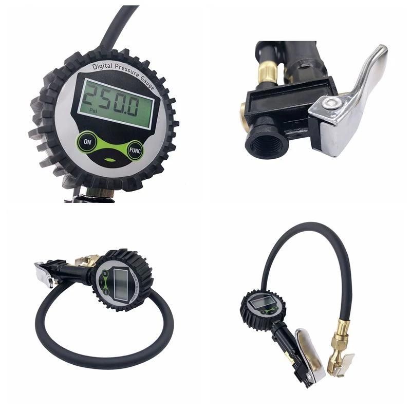 Digital Inflator Tire Pressure Gauges with Air Chuck