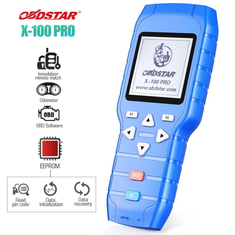 Obdstar X-100 X100 PRO Auto Key Programmer (C+D) Type for IMMO+Odometer+OBD Software Get Free Pic and Eeprom 2-in-1 Adapter