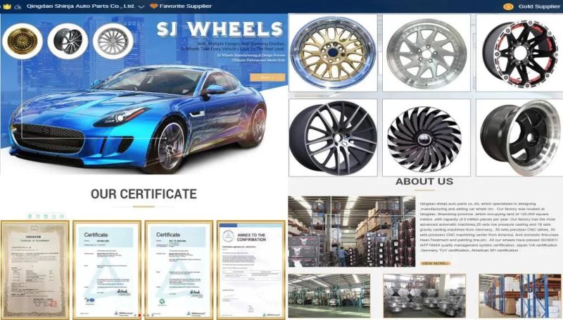 Machine Face Positive Alloy Wheel Rims for Car Factory Customized Pattern Spoke Auto Parts Hub