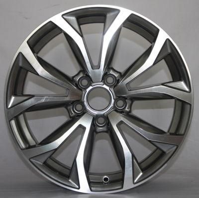 17*7.5/18*8.0 Inch 5*100 Gun Mental Machined Face Aluminum Alloy Wheels