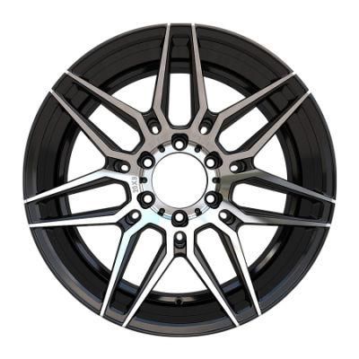 Aluminium Truck Wheel 20X9 6X139.7 Black Machined Face