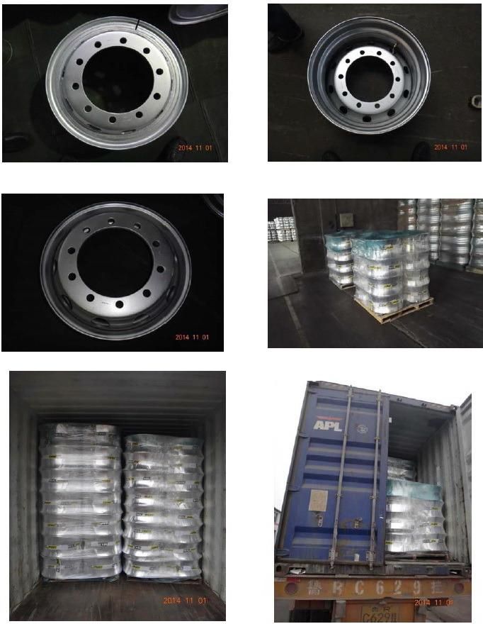 Tube Steel Wheel 8.5-24 for Truck