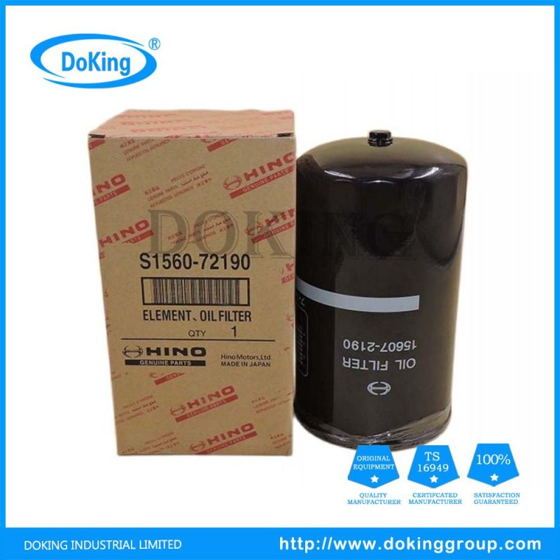 High Quality Oil Filter 1560-72190 for Trucks