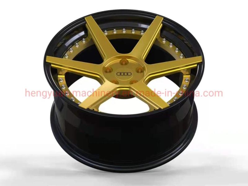 CNC Machining Lighter Quality Forged Aluminum Alloy Wheel Hub Bus Truck Wheels Hub 22.5X13.0