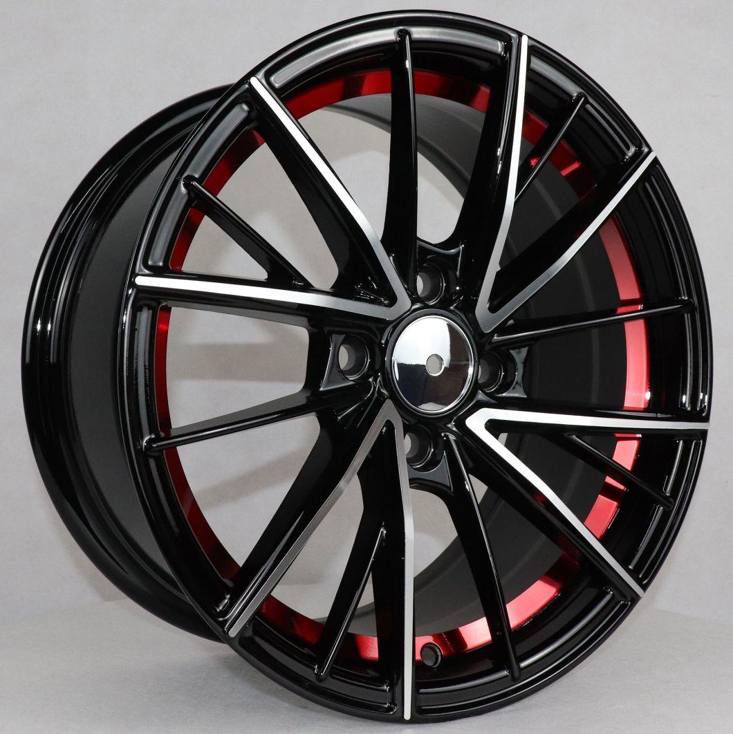 15 Inch 5X100 Alloy Wheel Undercutting with Red Wheels