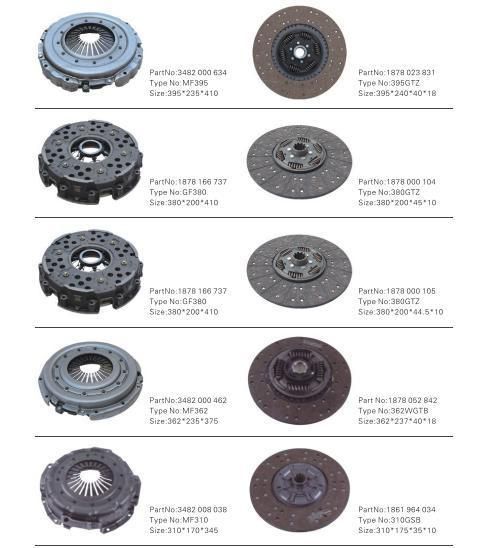 Truck Clutch Disc Clutch Kits Truck Clutch Plate Clutch Disc for Awm Heavy Truck 380mm