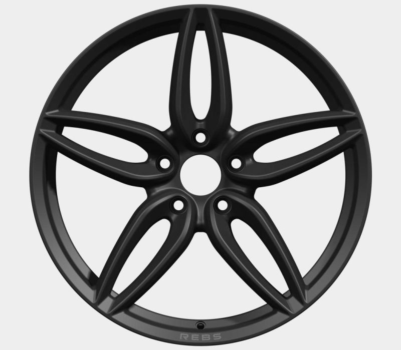 Professional Manufacturer Aluminum Alloy Wheel Rims 19 Inch 5X114.3 Black Color Finish for Passenger Car Wheel