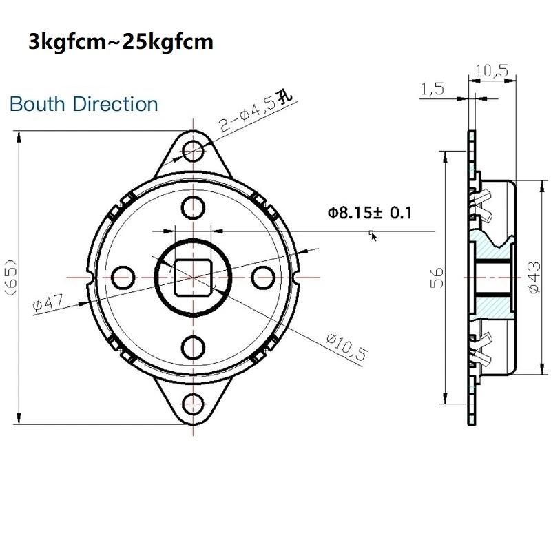 Wholesale Round Rotary Damper High Torque Rotary Buffer